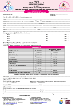 REGISTRATION form - apcppedicon 2016