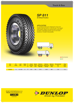 SP 811 - Dunlop Tyres