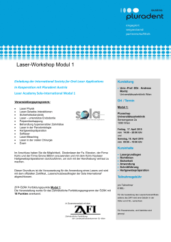 Laser-Workshop Modul 1