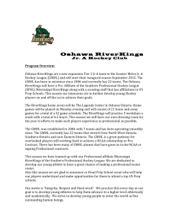 Program Info - Oshawa River Kings