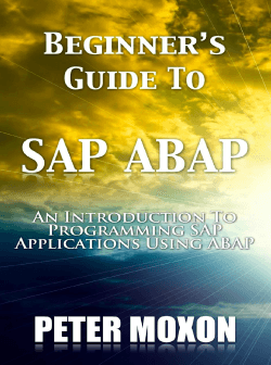 Beginner`s Guide To SAP ABAP