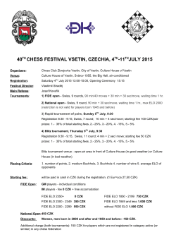 40th chess festival vsetin, czechia, 4th