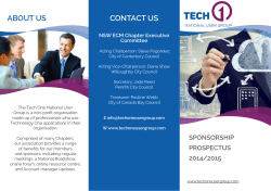 ABOUT US CONTACT US - Tech One National User Group