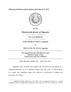 Fourteenth Court of Appeals