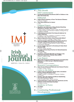 Journal - Irish Medical Organisation