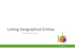 DataLift Use Case - Linking Geographical Entities v2