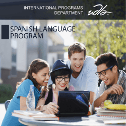 PROGRAM SPANISH LANGUAGE - Universidad de Las Américas