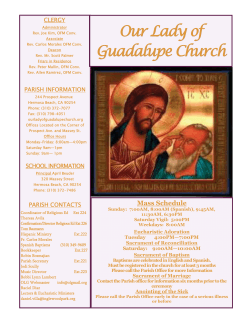 031515 - 4th Sunday of Lent - Our Lady of Guadalupe Church
