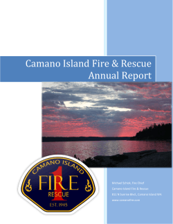 2014 CIFR Annual Report - Camano Island Fire & Rescue