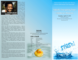 Splash! 2015 Brochure - Rosemount United Methodist Church
