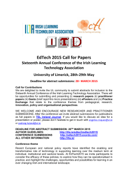 EdTech 2015 Call for Papers