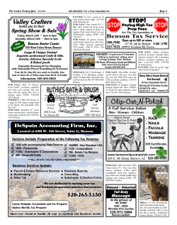 Pages 9-12 - Cochise Trading Post
