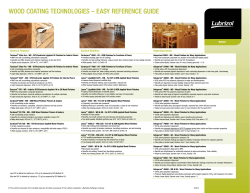 Wood Coatings Easy Reference Guide