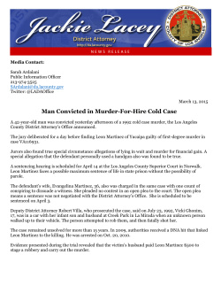 Man Convicted in Murder-For