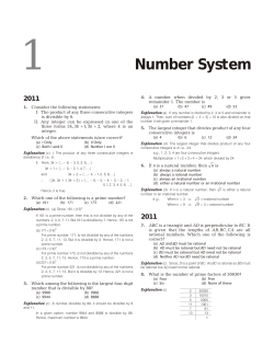 Number System - SSBcrack Exams