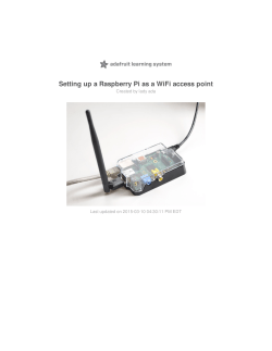 Setting up a Raspberry Pi as a WiFi access point