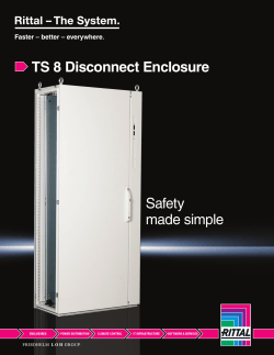 TS 8 Disconnect Enclosure Safety made simple