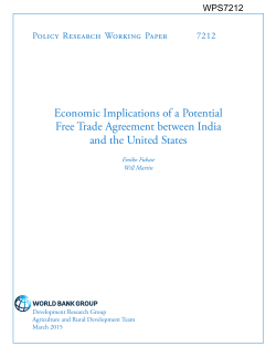 Economic Implications of a Potential Free Trade Agreement