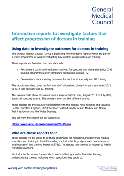 Briefing - General Medical Council