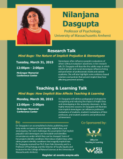 Nilanjana Dasgupta - Office for Teaching & Learning