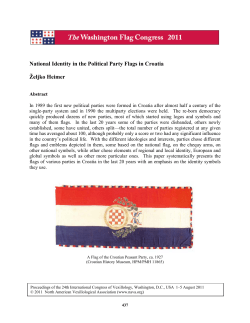 National Identity in the Political Party Flags in Croatia