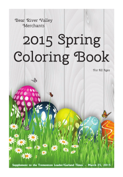 2015 Spring Coloring Book