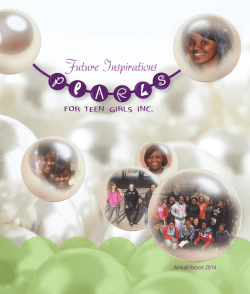 Future Inspirations - PEARLS for Teen Girls, Inc.