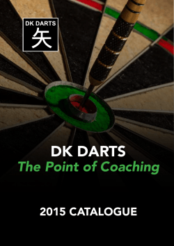 DK DARTS 2015 Catalogue