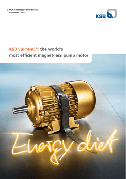 KSB SuPremE®: the world`s most efficient magnet