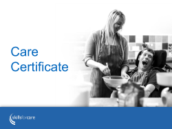 Principles of the Care Certificate