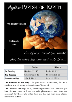 Weekly News PDF - Anglican Parish of Kapiti