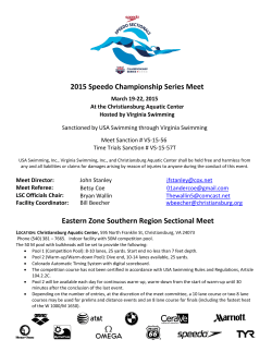 2015 Speedo Championship Series Meet
