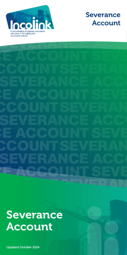 Severance Account Information