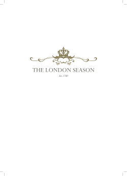 Est. 1780 - The London Season