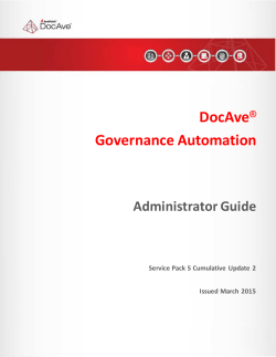 DocAve® Governance Automation