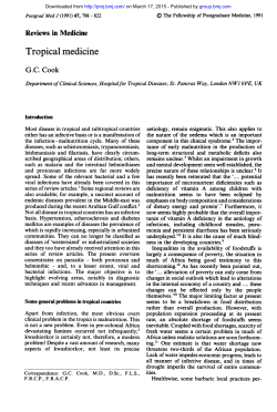 Tropical medicine - Postgraduate Medical Journal