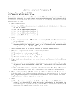 CSc 345: Homework Assignment 4 - Department of Computer Science