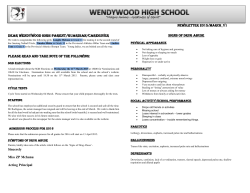 March. 2015 - Wendywood High School