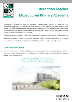 Job Description - Mossbourne Community Academy