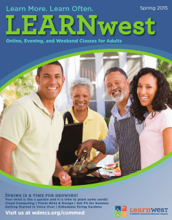 Learn More. Learn Often. - West Des Moines Community Schools