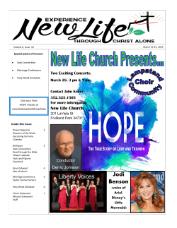 Liberty Voices Jodi Benson - New Life Presbyterian Church