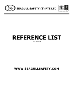 REFERENCE LIST - Seagull Safety