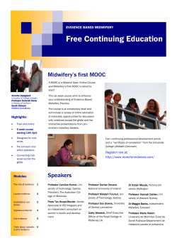 Free Continuing Education - International Confederation of Midwives
