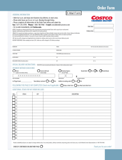 Tobacco Products Order Form