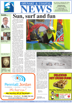 February 26 2015 - Opunake & Coastal News