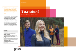 Tax Alert March 2015