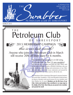 this is our last month! - Petroleum Club of Shreveport