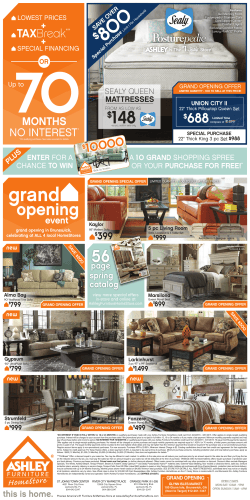 Weekly Ad - Ashley Furniture Homestore