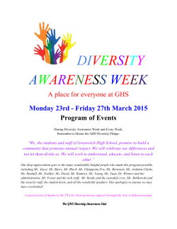 GHS Diversity Week - March 23-27