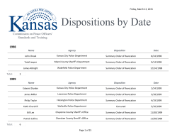 Dispositions by Date